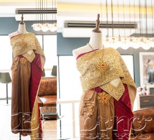 ชุดไทยเจ้าสาว ชุดไทยจักรพรรดิ์ เช่าที่แบมบี้ เวดดิ้ง ห้วยขวาง
